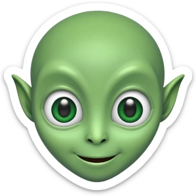 alien saludos  sticker