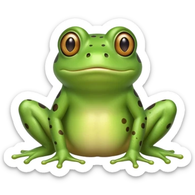 Frog farting sticker