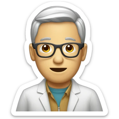 Une perssone avec son téléphone sticker