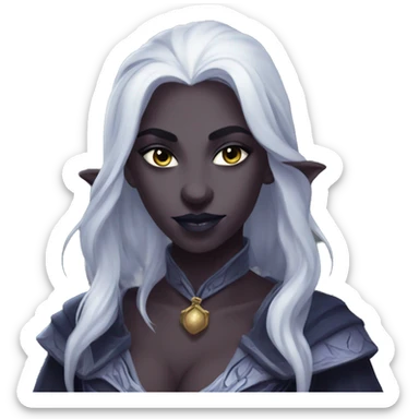 Drow bard dnd seductive look sticker