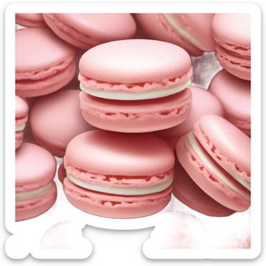Light pink Macarons sticker