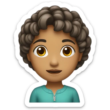 niña muy pequeña sticker