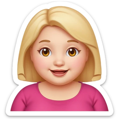 Cute emoji femal chubby sticker