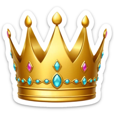 golden crown royal without too many details sticker