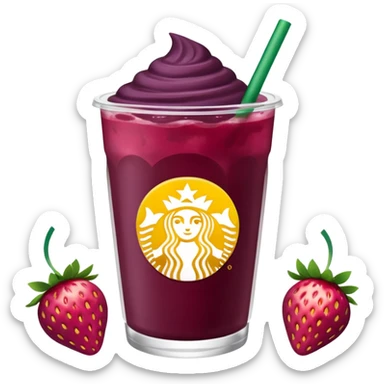 Starbucks strawberry açaí lemonade sticker