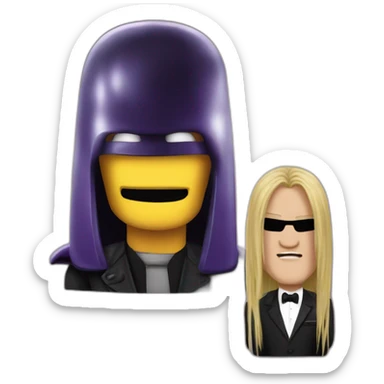 Barney stinson and joey jordison  sticker