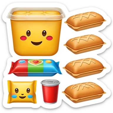 Processed food sticker