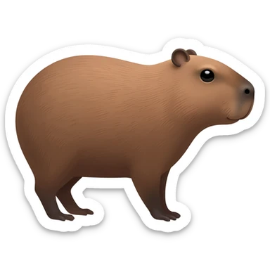 Capybara sticker