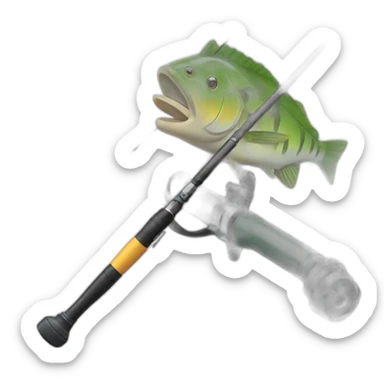Wesh wesh fishing rod sticker