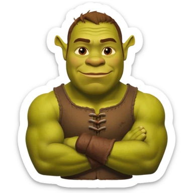 shrek chad sticker