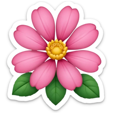 Flor rosada sticker