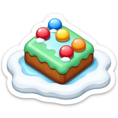 taffy on snow sticker