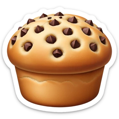 Chocolate chip bun bread sticker