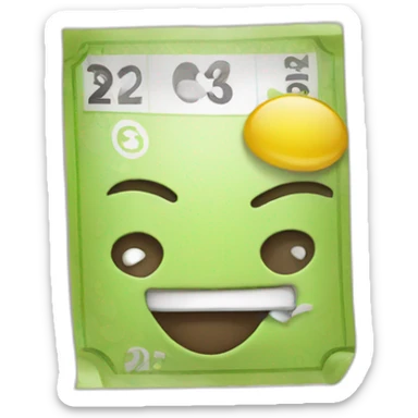 lotto ticket sticker