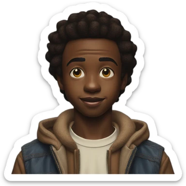 Caleb McLaughlin Lucas Sinclair stranger things  sticker