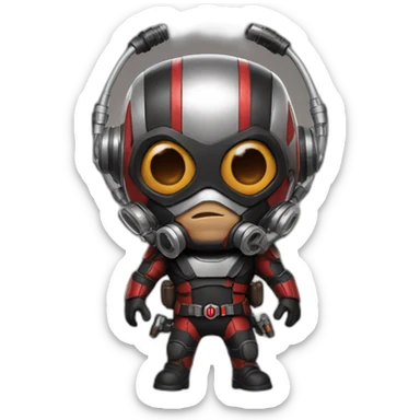 antman with brown gas sticker