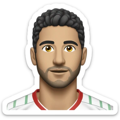 Algerian player Youssef Belaili sticker