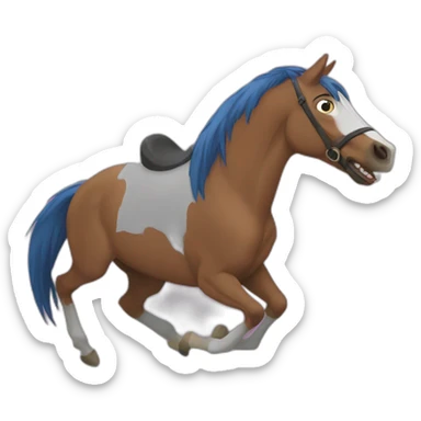 bojack horseman horsing around sticker