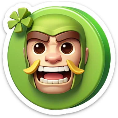 Clash of Clans aesthetic: Cinematic Playful Xbox Game Disc Portrait Emoji, rendered in a 3D vector-style similar to standard emojis with minimal shading and bold, simplified shapes. A compact, distinct form with signature details, softly glowing with a modern gaming energy charm. Simplified yet unmistakably iconic, highly detailed and consistent, glowing with a soft radiance and high shine. Stylized with a touch of next-gen innovation and a soft glowing outline, capturing the essence of a beloved gaming relic with a friendly, playful manner! sticker