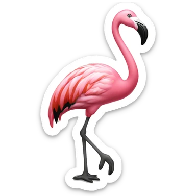 Flamingo fancy sticker