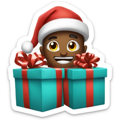 Crazy Christmas presents sticker