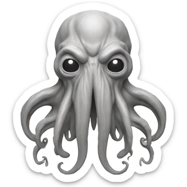 Cthulhu topology wireframe  sticker