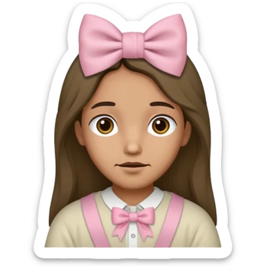 a historical accurate jesus with a super pale pink bow sticker