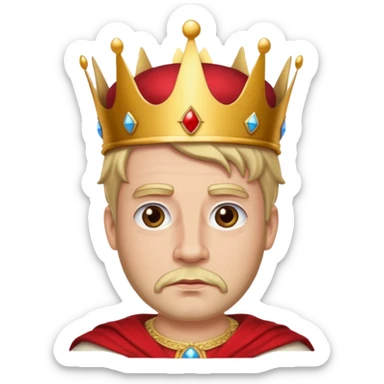 RED Crown King sticker
