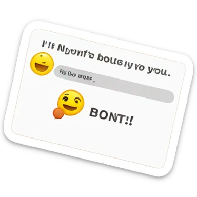 Suggestion card sticker