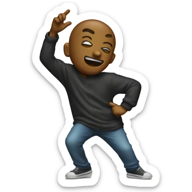 Emoji dab sticker