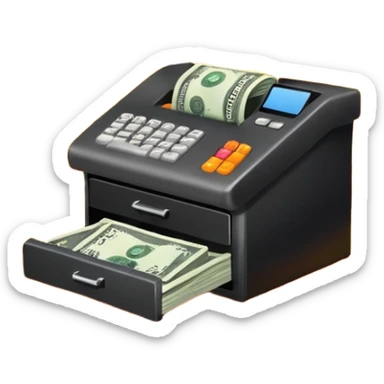 cashdesk explousion sticker