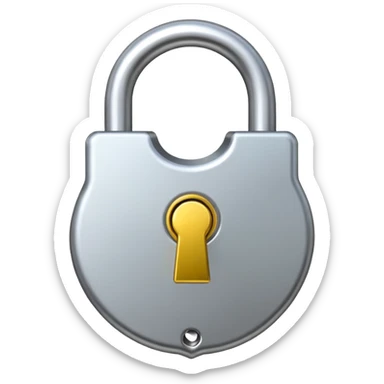 open padlock sticker
