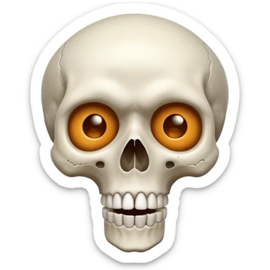 Combine these two 💀🤯 like a shocking skull like some people use in edits  sticker