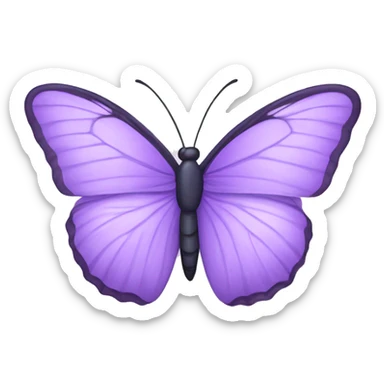 Lilac butterfly sticker