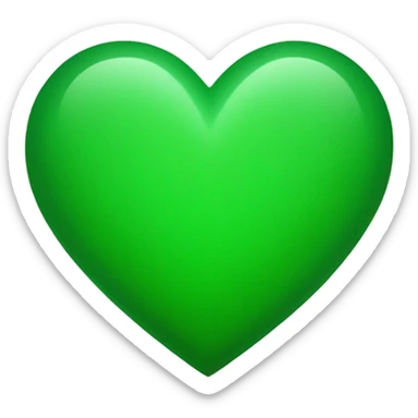 green heart sticker