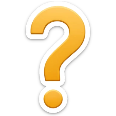 question mark icon, thin outline, minimal, flat design sticker