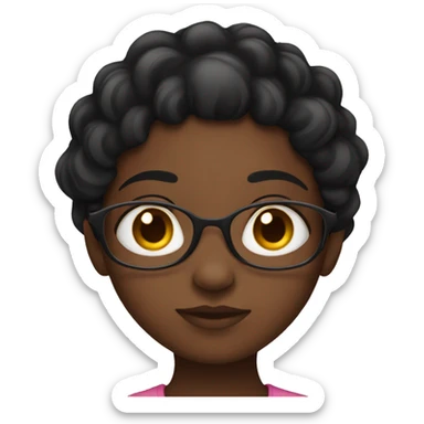 black girl side eyeing  sticker