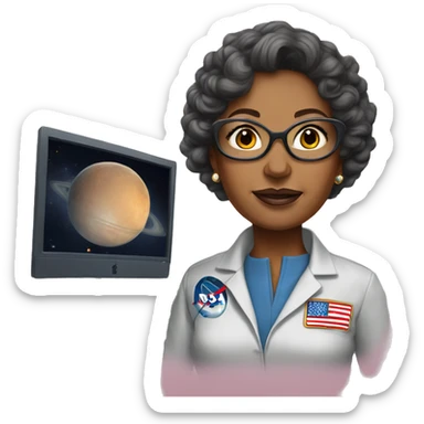 Annie Easley, NASA scientist uniform, remove glasses sticker