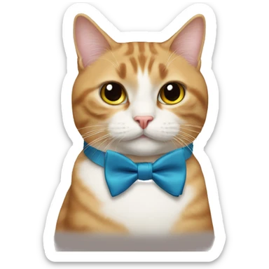 Cat with bowtie  sticker