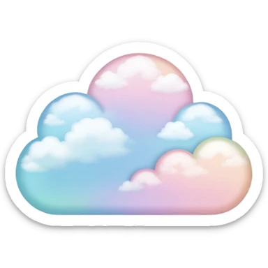 Can you make it more abstract and with pastel colors? sticker