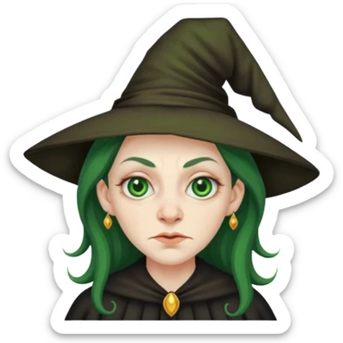 ugly witch sticker