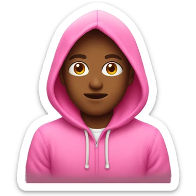 Pink hoodie  sticker