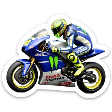 Valentino rossi supera marq Marquez sticker