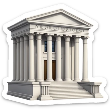 Courthouse with columns sticker