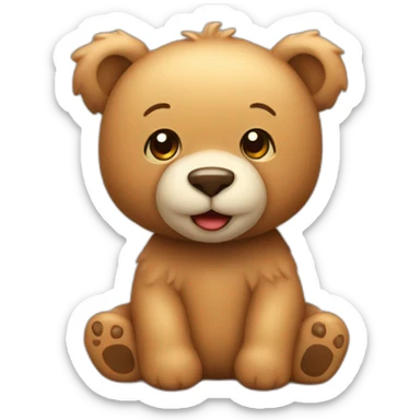 A cutie teddybear sticker