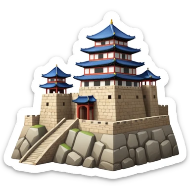South Korea 
Hwaseong Fortress Palace castle sticker
