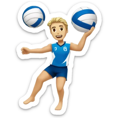 Voleybol sticker