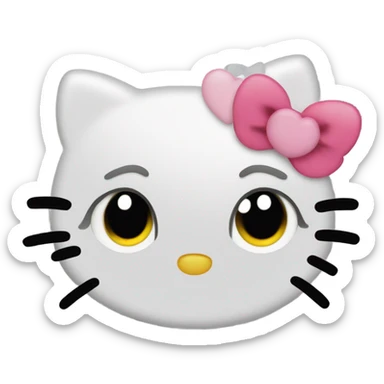 Hello kitty heart eyes sticker
