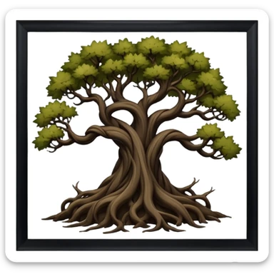 dark old deep tangled trees  sticker