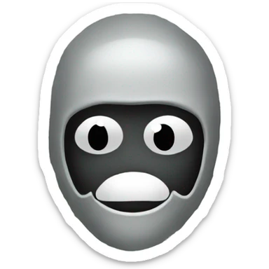 Black-Ghost money like halo around head sticker